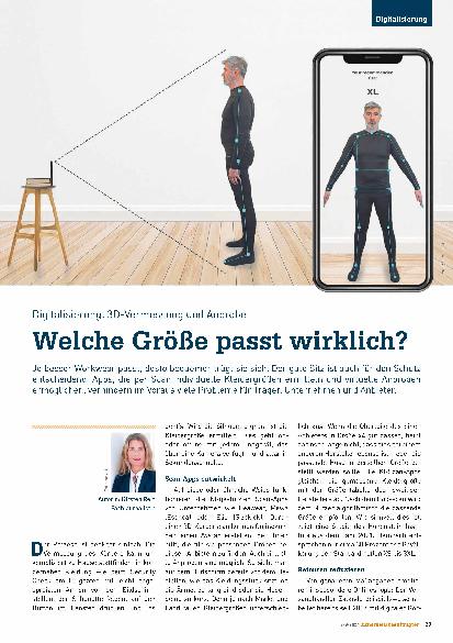 Vorschauseite 1: Digitalisierung: 3D-Vermessung und Anprobe. Welche Größe passt wirklich?