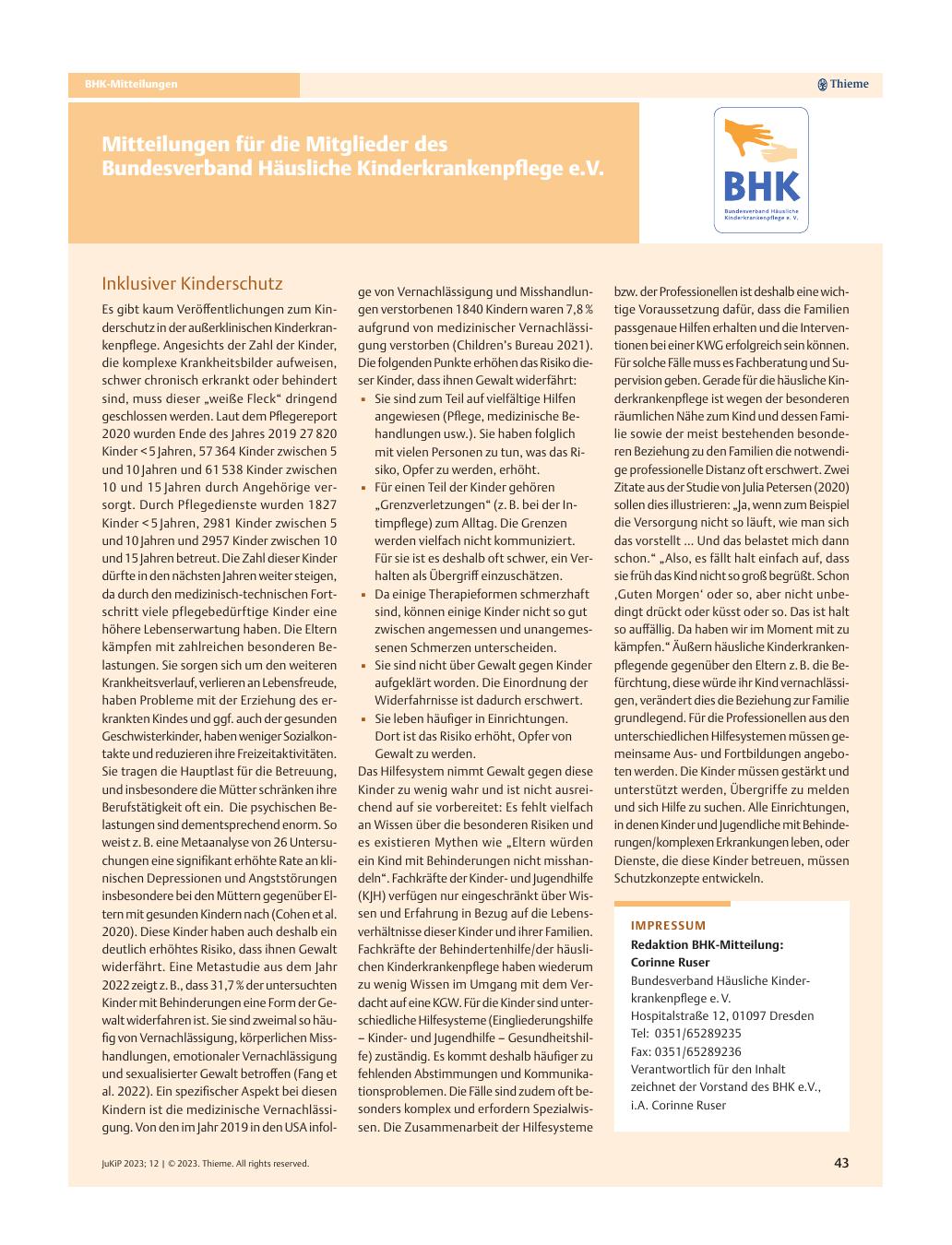 Vorschauseite 1: Inklusiver Kinderschutz