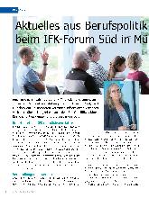 Vorschauseite 1: Aktuelles aus Berufspolitik und Praxis beim IFK-Forum Süd in München