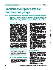 Vorschauseite 1: Vorbehaltsaufgaben für die Fachkrankenpflege