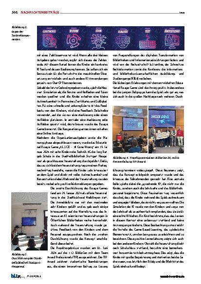 Vorschauseite 3: „A.L.I.C.E. - AI Gone Wrong“ – Game-Based Learning für KI-Kompetenz in Bibliotheken