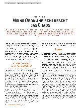 Vorschauseite 1: Meine Ordnung beherrscht das Chaos