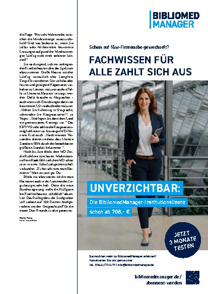 Vorschauseite 4: Medizincontrolling Auf Du und Du mit dem MD