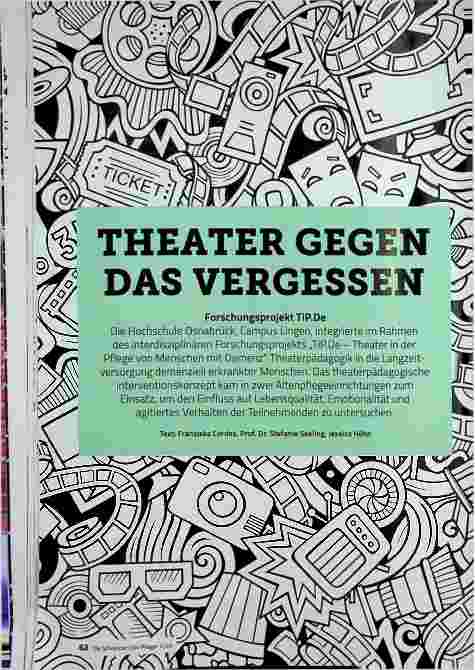 Vorschauseite 1: Theater gegen das Vergessen