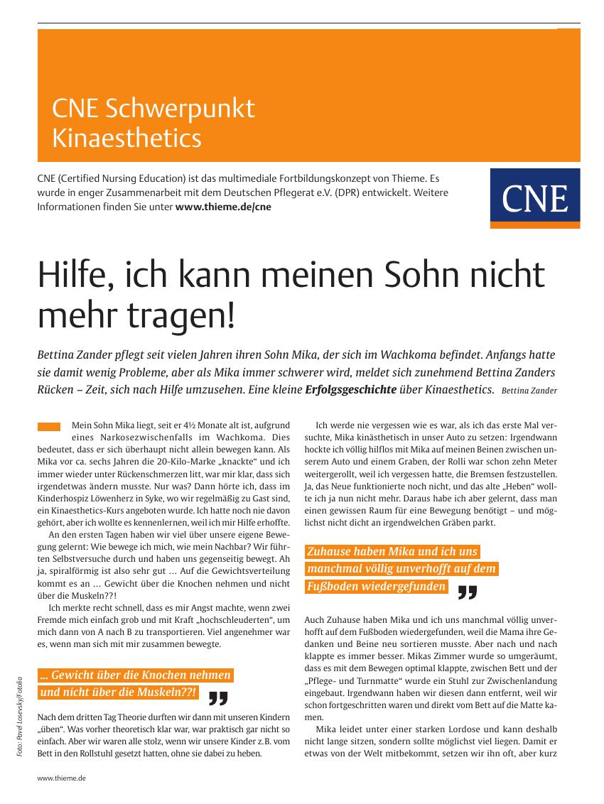 Vorschauseite 1: Hilfe, ich kann meinen Sohn nicht mehr tragen!