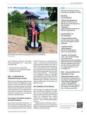 Vorschauseite 2: Kamil Goungor – Der „Trawheeler“, der Europas Behindertenpolitik in Bewegung bringt