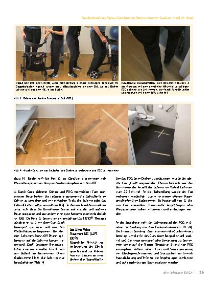Vorschauseite 4: Physiotherapie bei Morbus Parkinson im fortgeschrittenen Stadium: mobil im Alltag