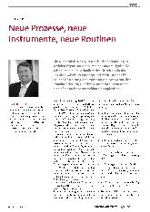 Vorschauseite 1: Neue Prozesse, neue Instrumente, neue Routinen