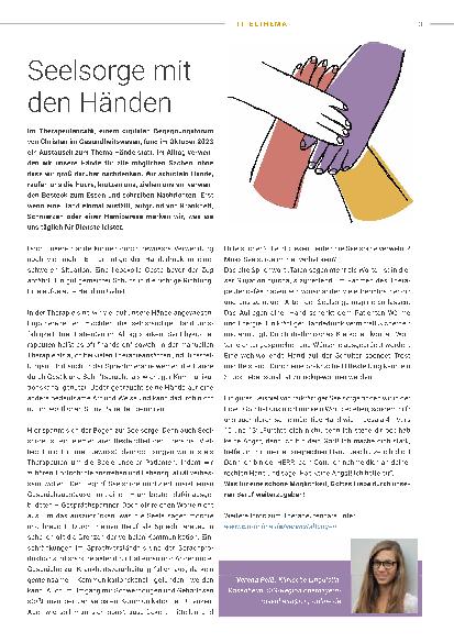 Vorschauseite 1: Seelsorge mit den Händen