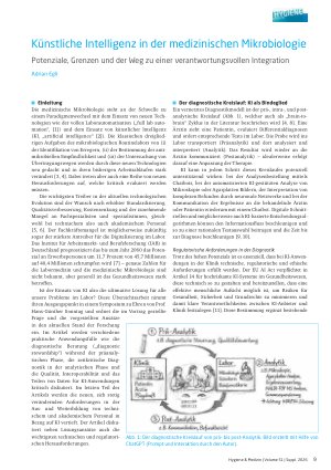 Vorschauseite 1: Künstliche Intelligenz in der medizinischen Mikrobiologie