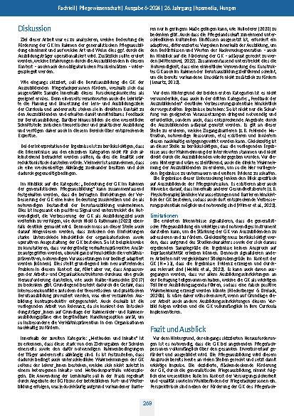 Vorschauseite 5: Zur Bedeutung der generalistischen Pflegeausbildung als Instrument zur Förderung der Gesundheitskompetenz von Auszubildenden