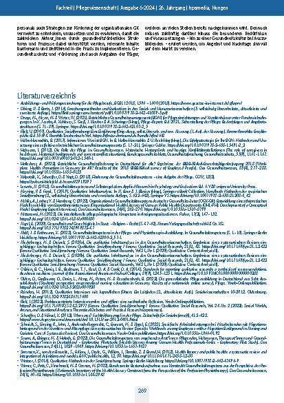 Vorschauseite 6: Zur Bedeutung der generalistischen Pflegeausbildung als Instrument zur Förderung der Gesundheitskompetenz von Auszubildenden
