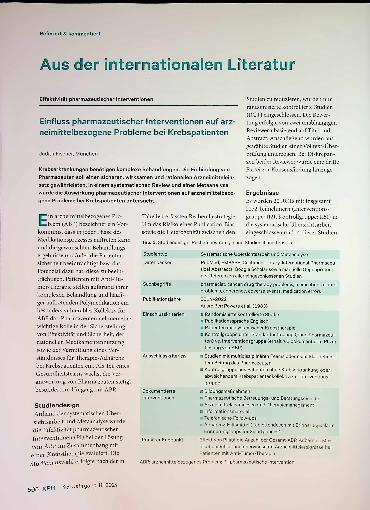 Vorschauseite 1: Aus der internationalen Literatur