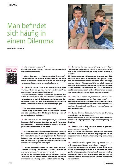 Vorschauseite 1: Man befindet sich häufig in einem Dilemma.