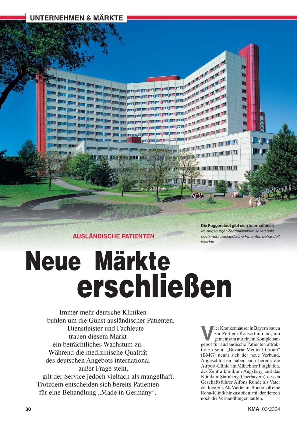 Vorschauseite 1: Neue Märkte erschließen