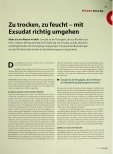 Vorschauseite 1: Zu trocken, zu feucht - mit Exsudat richtig umgehen