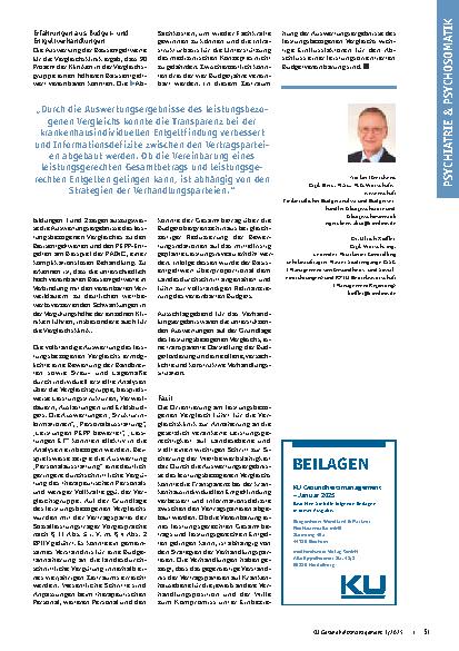 Vorschauseite 3: Ordnungspolitische Neuausrichtung des Psych-Entgeltsystems