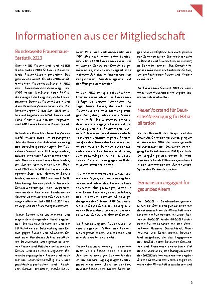 Vorschauseite 2: Informationen aus der Mitgliedschaft