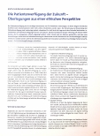 Vorschauseite 1: Die Patientenverfügung der Zukunft - Überlegungen aus einer ethischen Perspektive