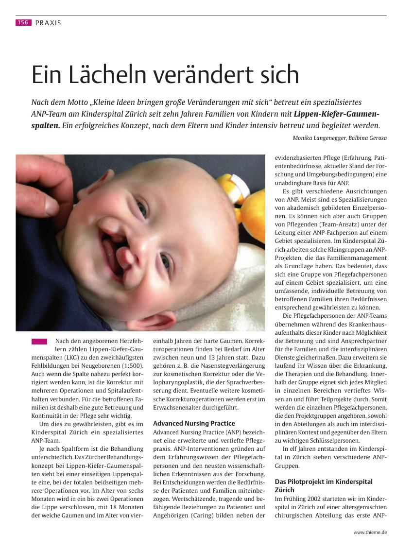 Vorschauseite 1: Ein Lächeln verändert sich