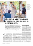 Vorschauseite 1: Für mehr Verständnis zwischen den Gesundheitsberufen.