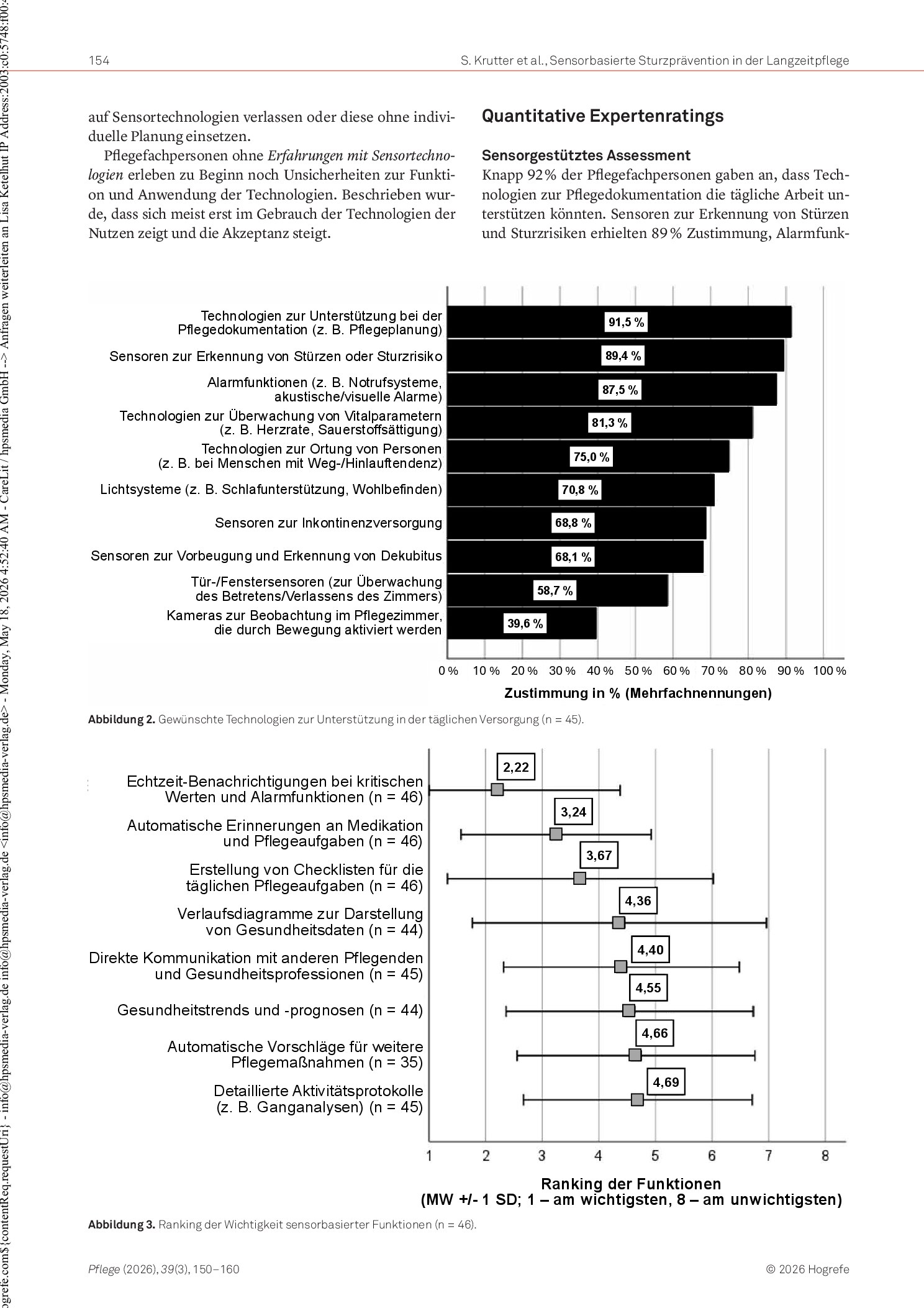 Vorschauseite 5: Erfahrungen von Pflegefachpersonen zu sensorbasierter Sturzprävention in der Langzeitpflege: Ergebnisse der Mixed-Methods-Studie „SensiCare“
