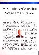 Vorschauseite 1: 2024 - Jahr der Gesundheit