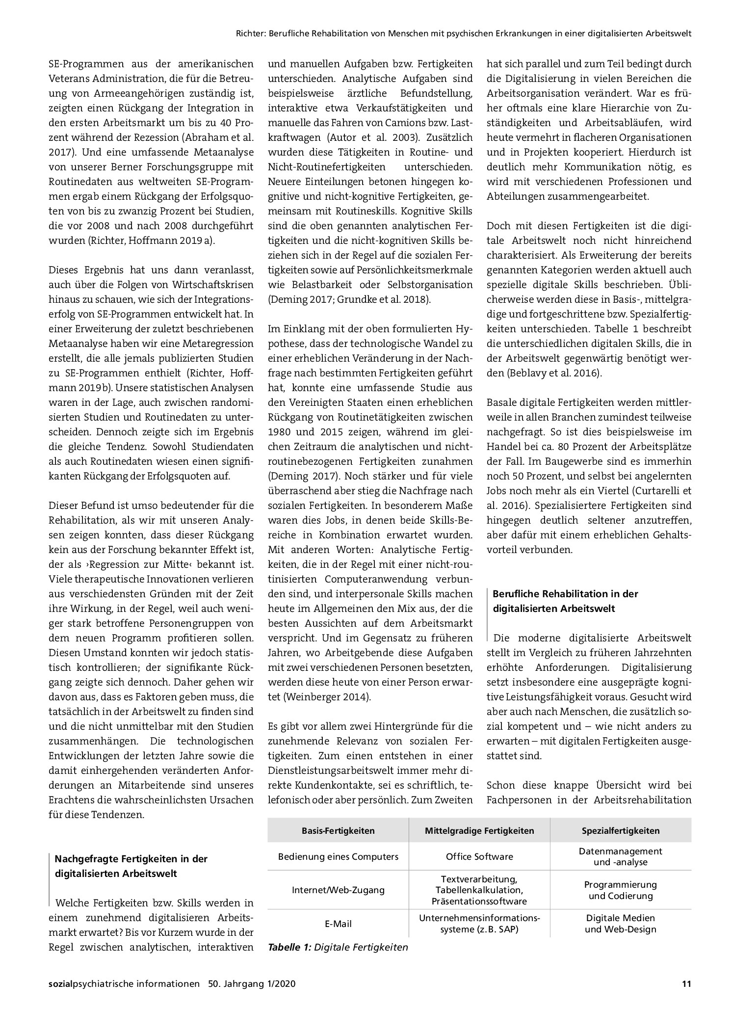 Vorschauseite 3: Berufliche Rehabilitation von Menschen mit psychischen Erkrankungen in einer digitalisierten Arbeitswelt