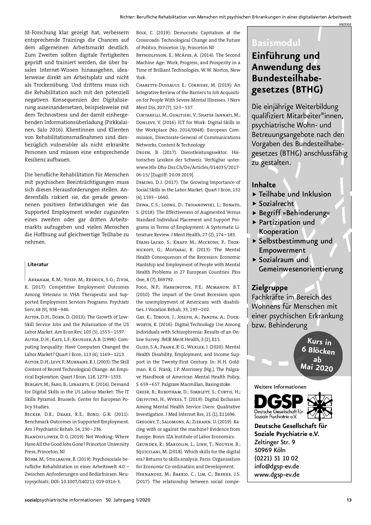 Vorschauseite 5: Berufliche Rehabilitation von Menschen mit psychischen Erkrankungen in einer digitalisierten Arbeitswelt