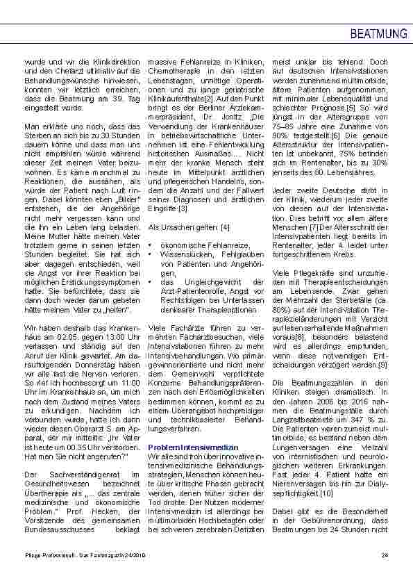 Vorschauseite 2: Beatmung – die lukrativste Form des Sauerstofftransports