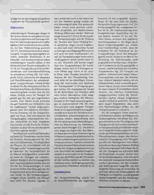 Vorschauseite 5: Formative Evaluation der arbeitsbezogenen Gruppentherapie „Gesund bleiben im Beruf"
