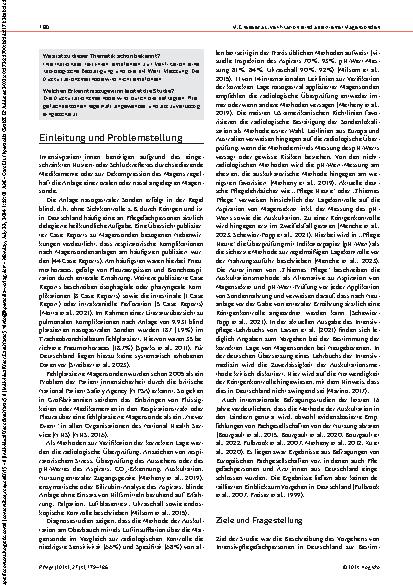 Vorschauseite 2: Entscheidungsfindung von Intensivpflegefachpersonen zur Verifikation blind applizierter Magensonden