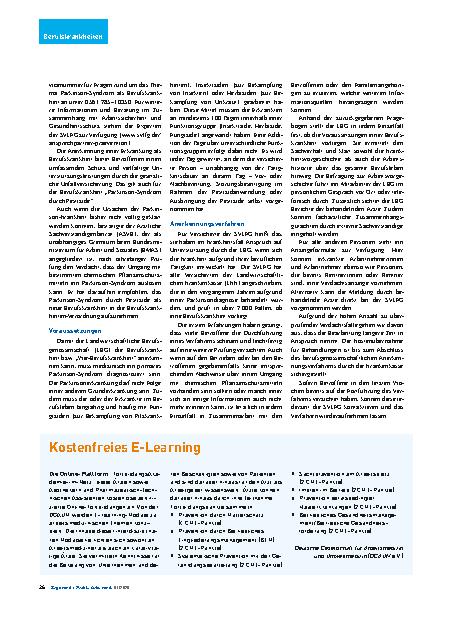 Vorschauseite 2: Neue Berufskrankheit – Parkinson durch chemische Pflanzenschutzmitte