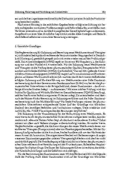 Vorschauseite 3: Zulassung, Bewertung und Preisbildung von Arzneimitteln aus Sicht von Evidenz und Ethik
