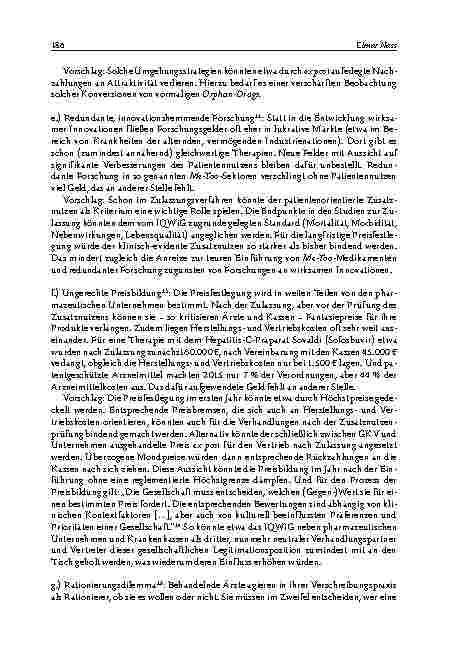 Vorschauseite 6: Zulassung, Bewertung und Preisbildung von Arzneimitteln aus Sicht von Evidenz und Ethik