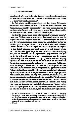 Vorschauseite 2: Freiwilliger Verzicht auf Essen und Trinken