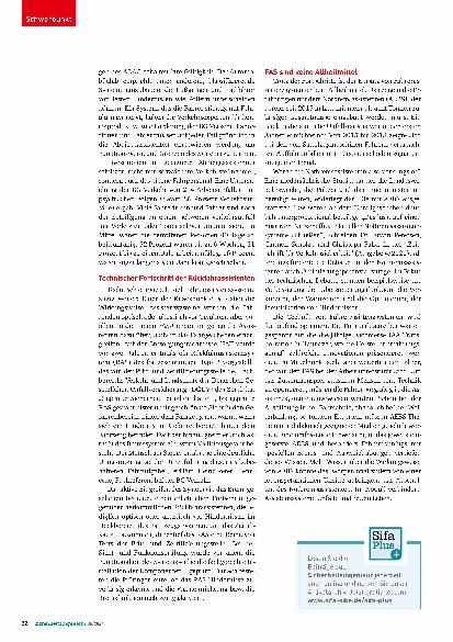 Vorschauseite 3: Sicherheitsrelevante Fahrerassistenzsysteme - Rückenwind für die Verkehrssicherheit