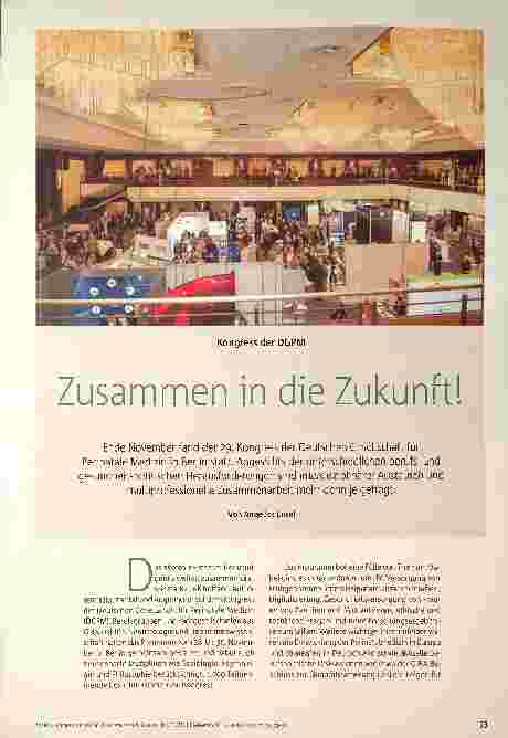 Vorschauseite 1: Zusammen in die Zukunft!