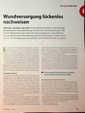 Vorschauseite 1: Wundversorgung lückenlos nachweisen