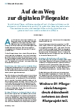 Vorschauseite 1: Auf dem Weg zur digitalen Pflegeakte.