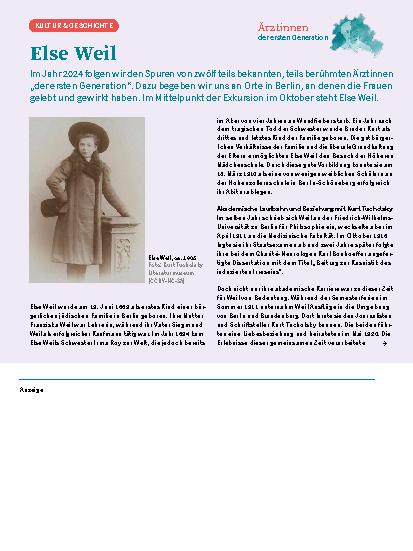 Vorschauseite 1: Else Weill