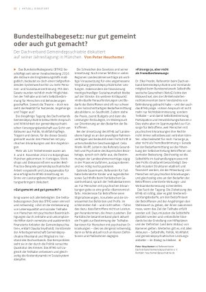 Vorschauseite 1: Bundesteilhabegesetz: nur gut gemeint oder auch gut gemacht?