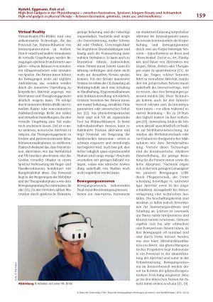 Vorschauseite 3: High-End-Gadgets in der Physiotherapie – zwischen Faszination, Spielerei, klugem Einsatz und Achtsamkeit