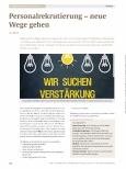 Vorschauseite 1: Personalrekrutierung - neue Wege gehen