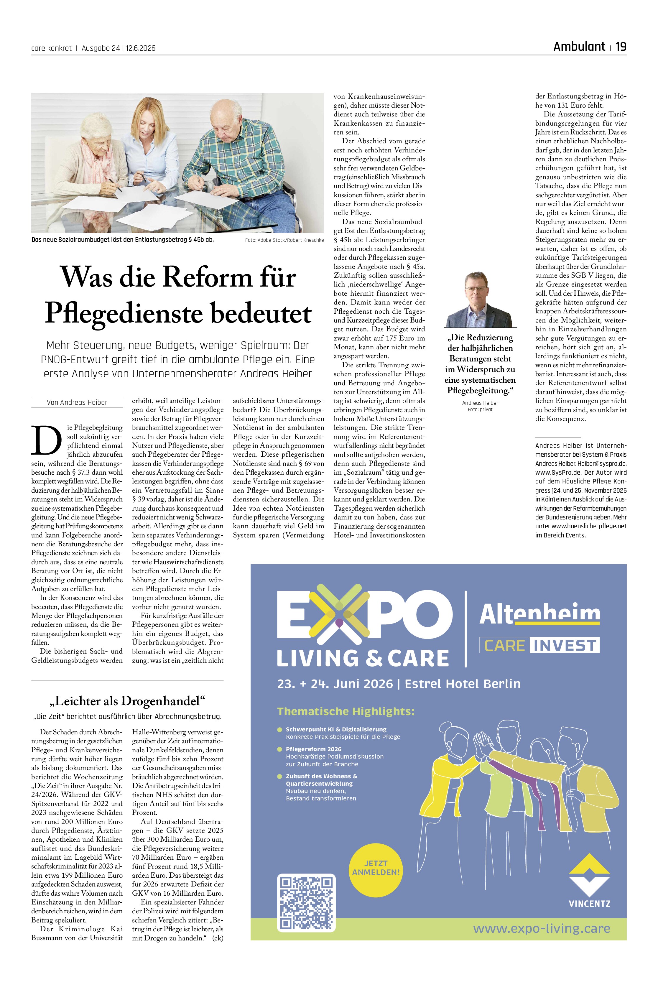 Vorschauseite 1: Was die Reform für Pflegedienste bedeutet