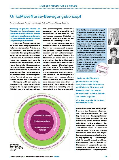 Vorschauseite 1: OnkoMoveNurse-Bewegungskonzept