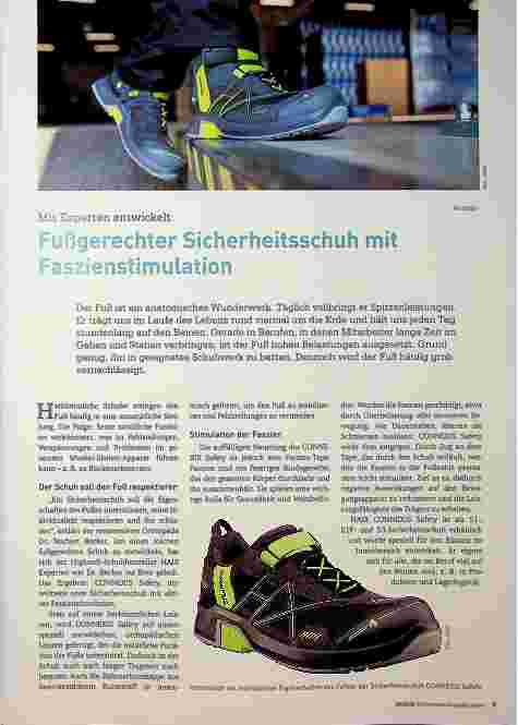 Vorschauseite 1: Fußgerechter Sicherheitsschuh mit Faszienstimulation