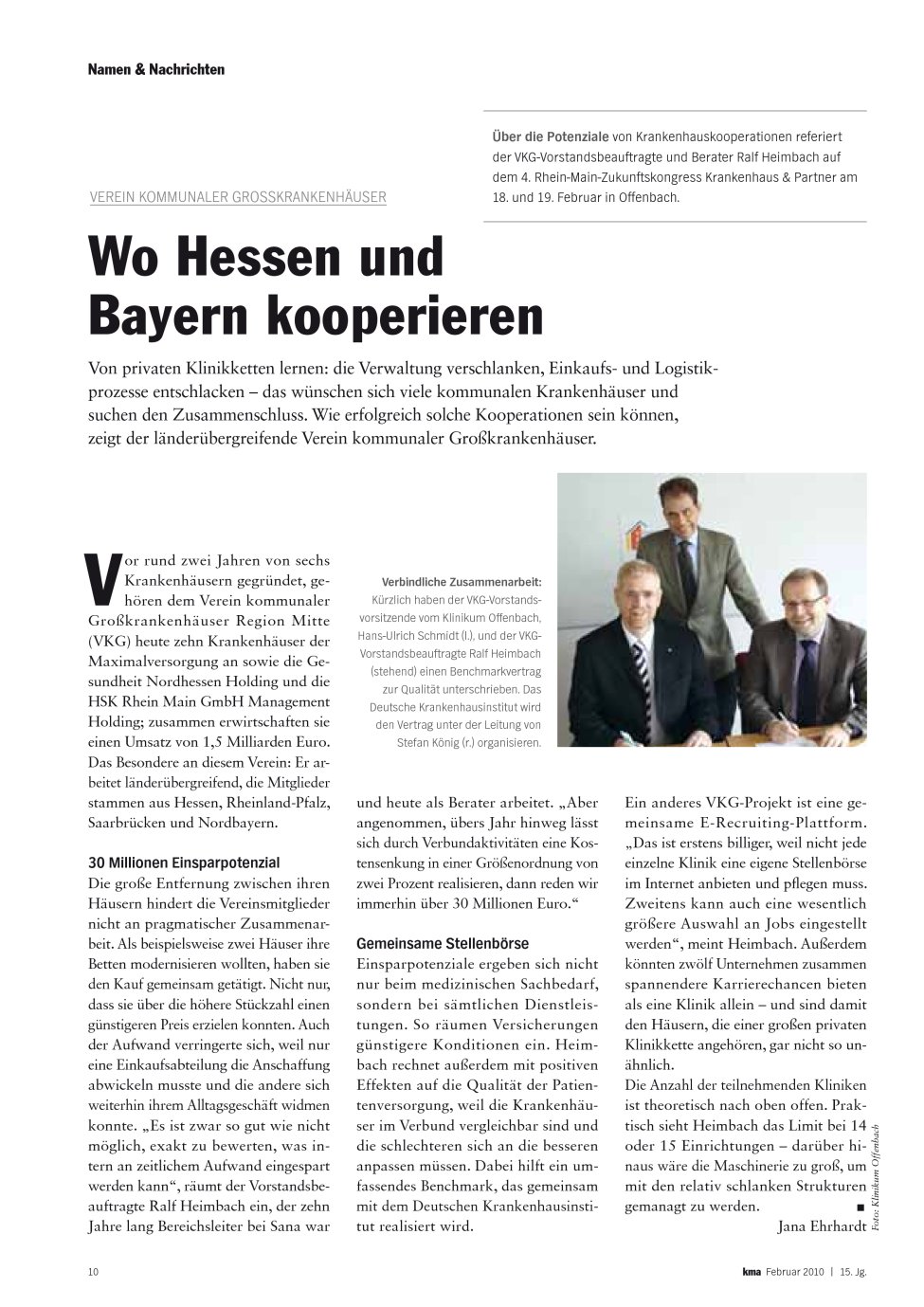 Vorschauseite 1: Wo Hessen und Bayern kooperieren