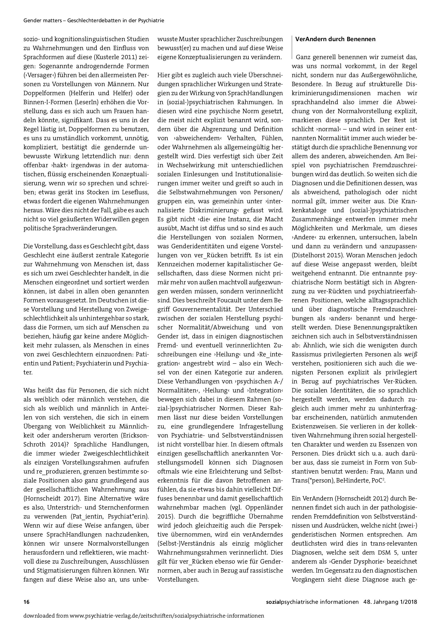 Vorschauseite 2: Die Macht sprachlicher Handlungen für Vorstellungen von Gender und Psychiatrie