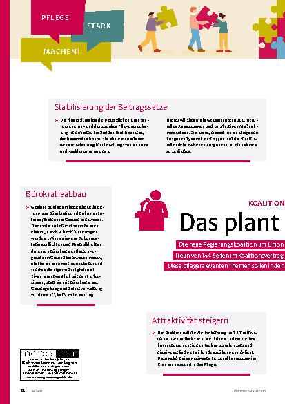 Vorschauseite 1: Das plant die Politik